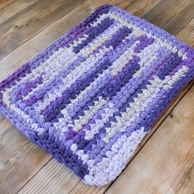 Eco Friendly Rug for Bathroom Machine Washable Purple Rug Etsy