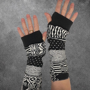 Grunge Fingerless Gloves - Etsy
