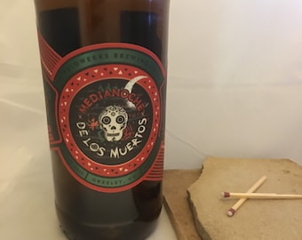 Custom Soy Upcycled Beer Bottle Container Candle-CORONA Extra La Cerveza