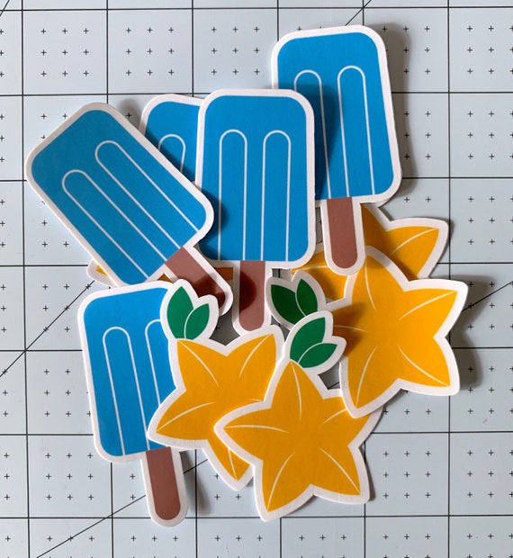 Seasalt Ice Cream and Paopu Fruit Vinyl Stickers Hydro Etsy