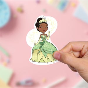 Princess and the Frog UV Safe Vinyl Sticker | Vehicle Stickers | Water Safe | Cute Princess Sticker