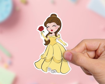 Princess Beauty UV Safe Vinyl Sticker | Vehicle Stickers | Water Safe| Cute Princess Sticker