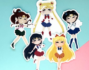 Sailor Planet Vinyl Stickers: UV & Water Safe Laptop Decals