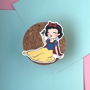 Snow White UV Safe Vinyl Sticker Vehicle Stickers Water Safe Cute Princess Sticker image 1