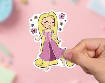 Rapunzel Vinyl Sticker: UV & Water Safe Princess Decal