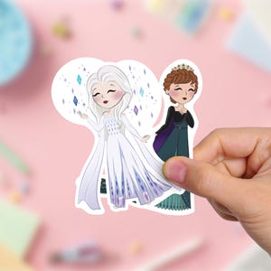 Juego de calcomanías de vinilo de la reina del otoño y el quinto espíritu para su vehículo / Calcomanía resistente a los rayos UV y al agua / Calcomanía segura contra los rayos UV / Arte animal adorable