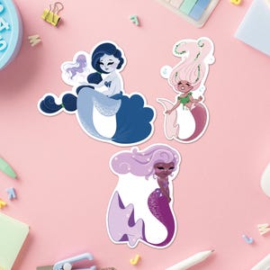 Mermaid UV Safe Vinyl Sticker | Vehicle Stickers | Water Safe | Cute Mermaid Stickers | Mermaid Art