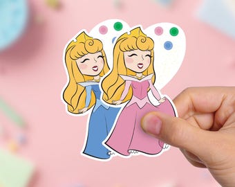 Sleeping Beauty Sticker: UV Safe Princess Vinyl Decal