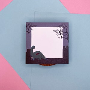 Halloween Dinosaurs 50 Sheet Sticky Notes | Post-it Notes | Spooky Halloween Stationery | Dino Art | Cute Halloween Stationery