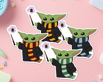 Wizard School Baby Alien Vinyl Sticker: Water & UV Safe