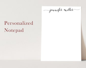 Personalized Notepad - Personalized Note Pad - Name Notepad - Name Note Pad - MODERN CALLIGRAPHY