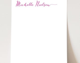 Personalized Notepad: Modern Calligraphy, Custom Stationery