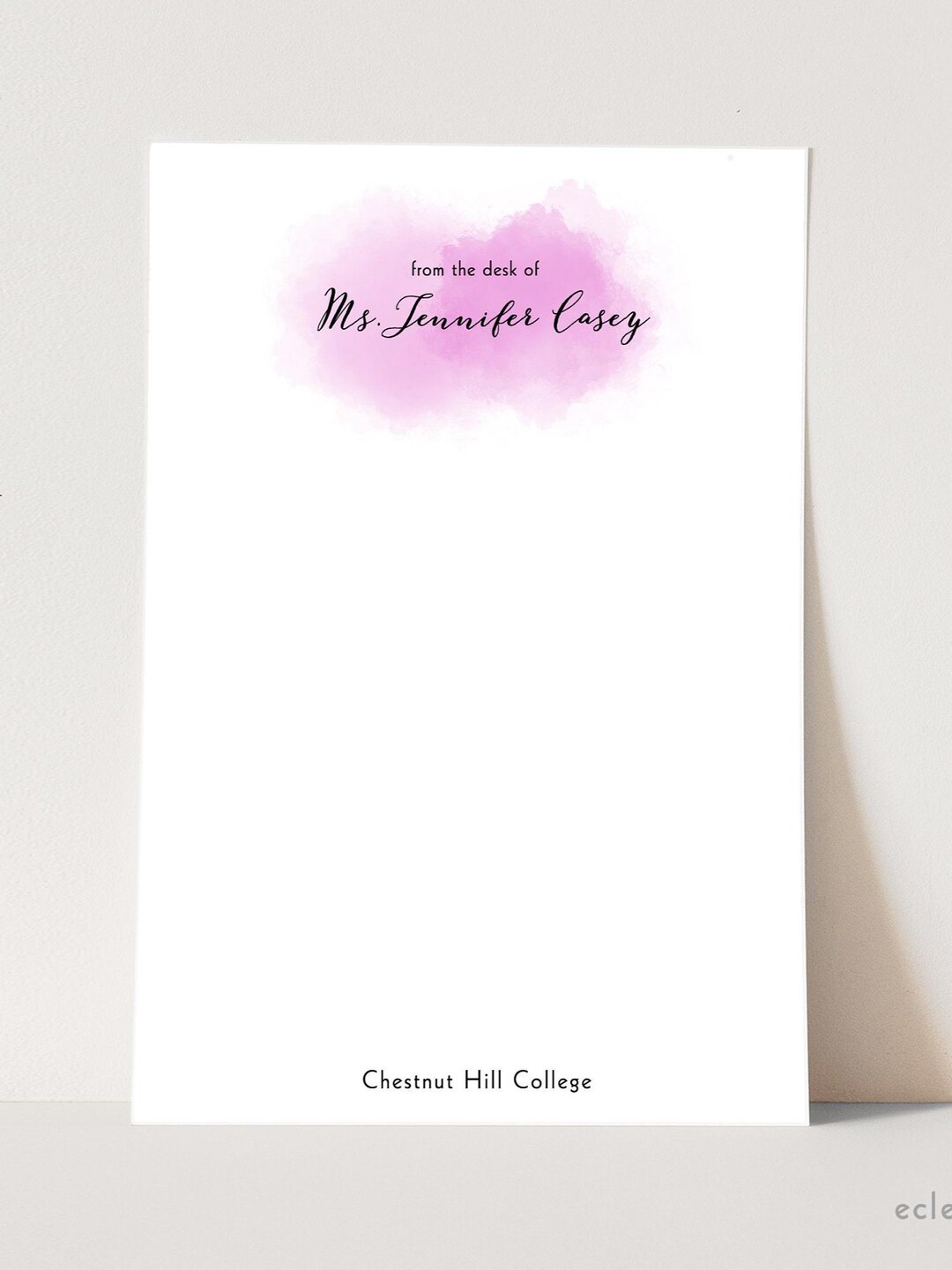 Personalized Teacher Notepad: Custom Stationery Gift, 4x6 Note Pad - Etsy