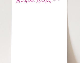 Personalized Teacher Notepad: Modern Calligraphy Stationery