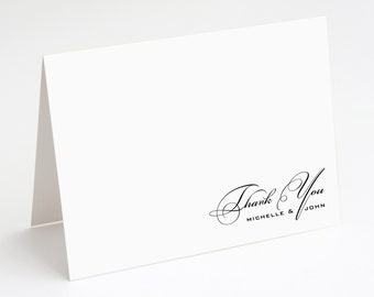 Personalized Thank You Note Card Set - Wedding Stationery