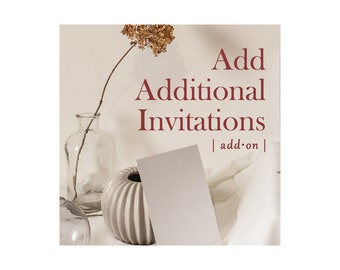 Add-Additionaol Items - Invitations - no added shipping - set of 10