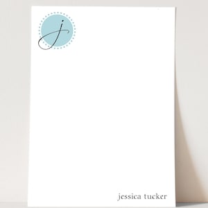 Personalized Monogram Notepad: Chic Stationery (4x6 in, 40/80 Sheets