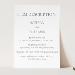 Personalized Teacher Notepad Teacher Notepad Teacher Note Pad Gift stationery stationary A NOTE FROM image 3