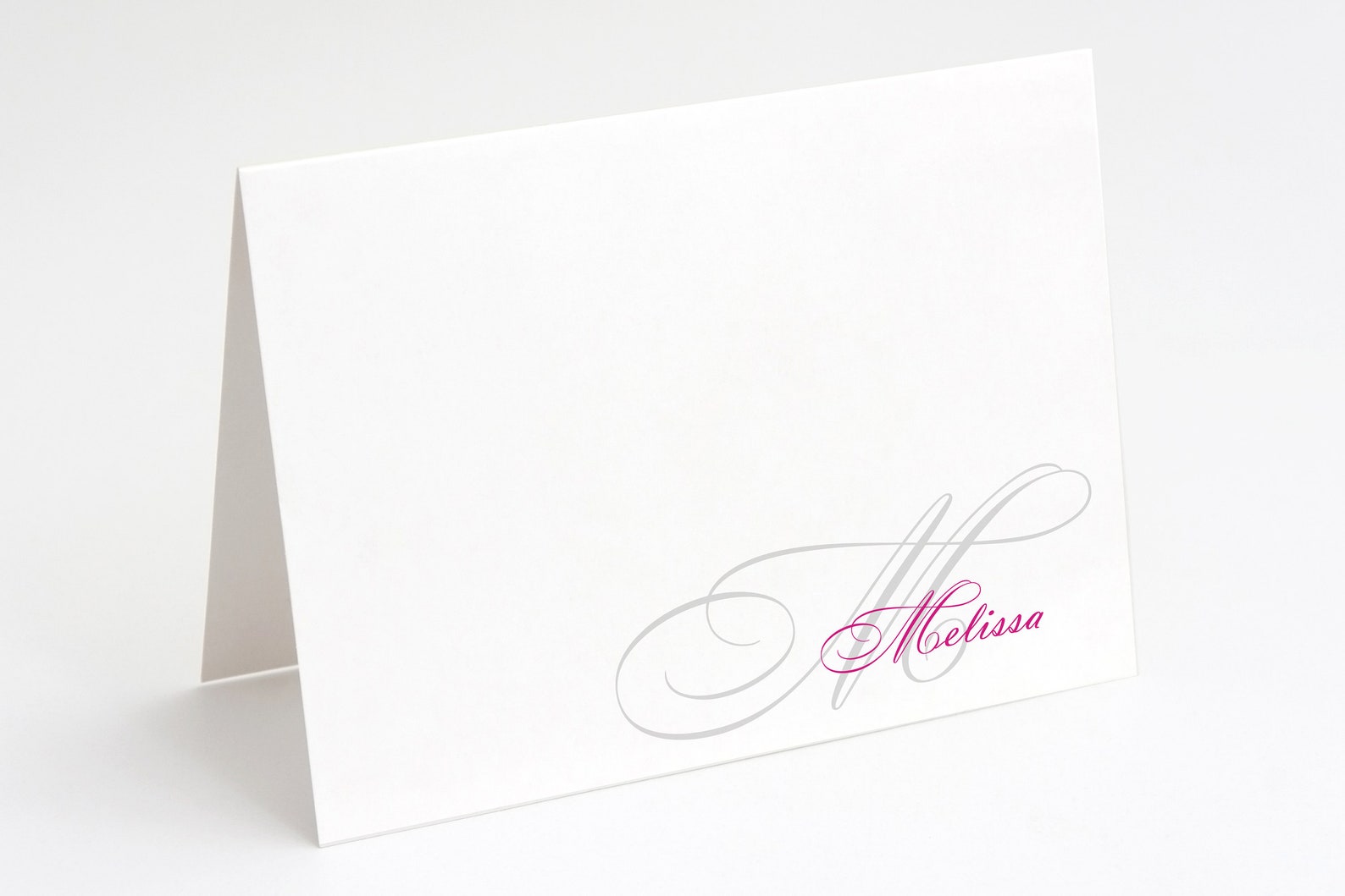 Monogram Stationery - Set of 10 - Folded Note Cards - NAME MONOGRAM - Etsy