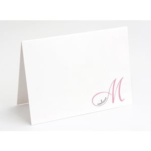Personalized Monogram Note Card Set: Unique Folded Stationery - Etsy