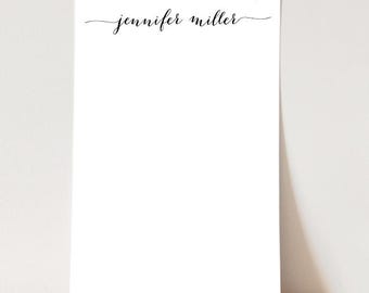 Personalized Modern Calligraphy Notepad: Custom Stationery