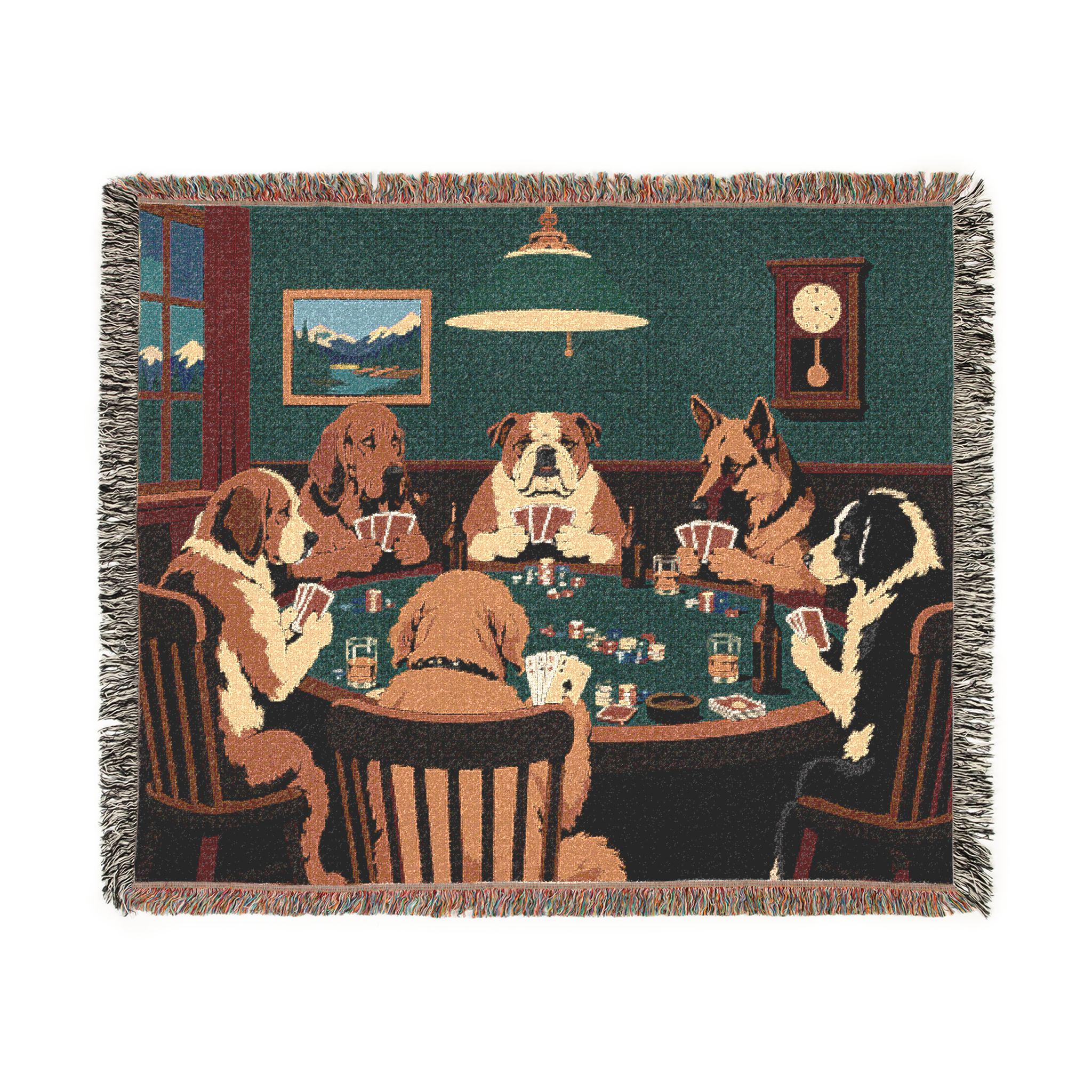Dogs Playing Poker Tapestry - Etsy