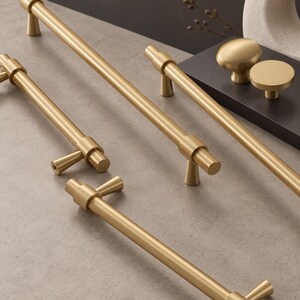 Solid Brass Cabinet Handles, French Brass Drawer Pulls, Antique Gold Cabinet Hardware, Luxury Kitchen Handles, Vintage Furniture Knobs