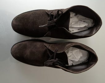 Tod’s Men’s Brown Suede Chukka Boots Size 7.5 Lace Up Dress Casual Shoes