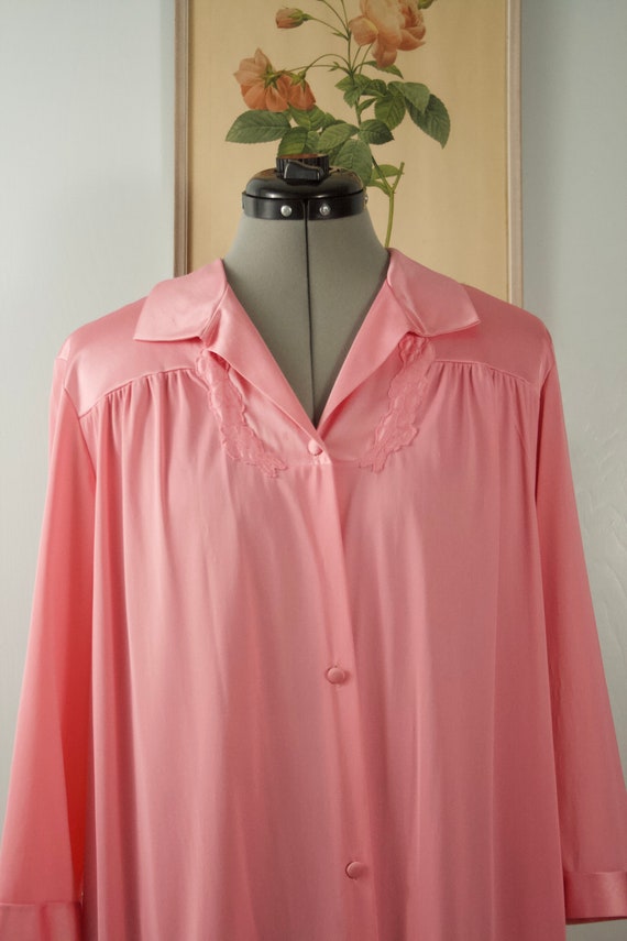 pink satin button down