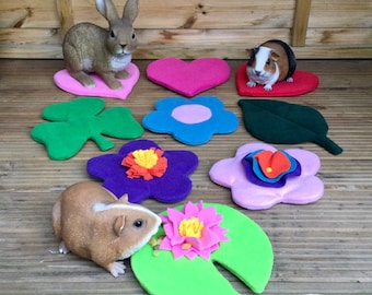 Flower / leaf / heart floor pad for guinea pig, chinchilla, hedgehog, small pets.