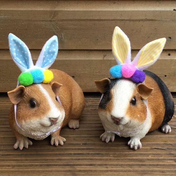 Orejas de conejo de Pascua x1 o un juego de 2 para oportunidades de fotos de mascotas pequeñas o un juguete favorito para usar