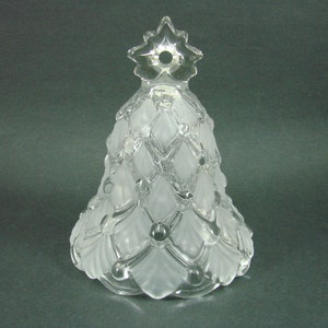 Mikasa Winter Dreams Crystal Christmas Tree Bell - Frosted Tree - Vintage  on eBid United States