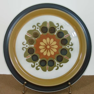 Electra Stoneware, Echo Pattern, 12.25 Platter Chop Plate, Casual Ceram Japan image 1
