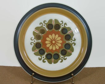 Electra Stoneware, Echo Pattern, 12.25" Platter Chop Plate, Casual Ceram Japan