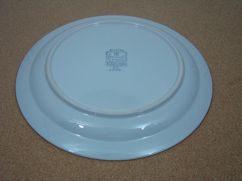 Electra Stoneware, Echo Pattern, 12.25 Platter Chop Plate, Casual Ceram Japan image 7