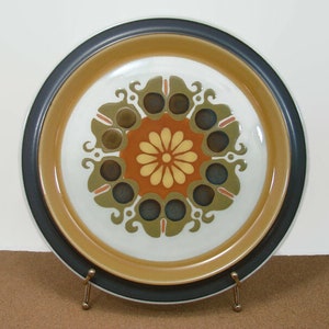 Electra Stoneware, Echo Pattern, 12.25 Platter Chop Plate, Casual Ceram Japan image 3