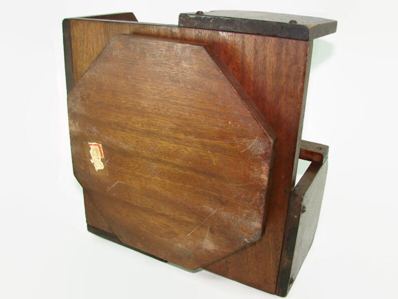 Solid Wood Revolving Bookcase Rotating Book Holder Swivel Etsy