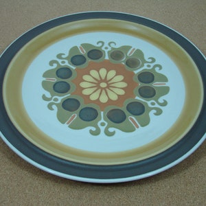 Electra Stoneware, Echo Pattern, 12.25 Platter Chop Plate, Casual Ceram Japan image 6