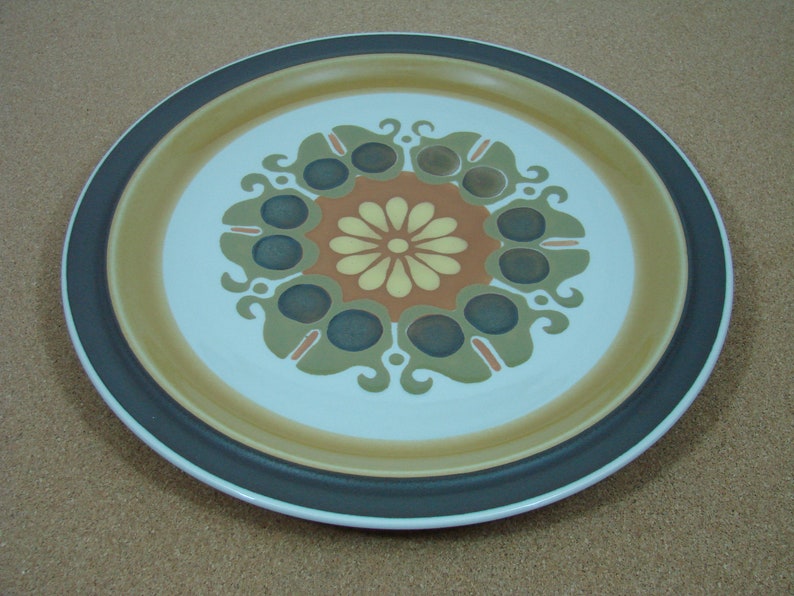 Electra Stoneware, Echo Pattern, 12.25 Platter Chop Plate, Casual Ceram Japan image 6