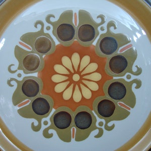 Electra Stoneware, Echo Pattern, 12.25 Platter Chop Plate, Casual Ceram Japan image 2