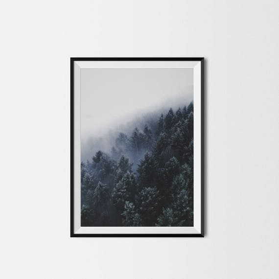 Forest Art Print Minimalist Landscape Photographic Print Etsy Forest Art Print Minimalist Landscape Photographic Print Etsy