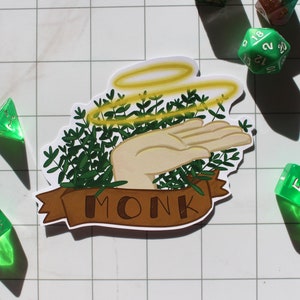 Monge - Adesivo de Classe D&D (ÚLTIMA CHANCE)