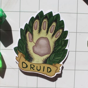 Druido - Adesivo classe D&D (ULTIMA OCCASIONE)