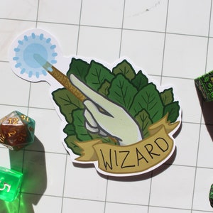 Wizard - Adesivo de classe D&D (ÚLTIMA CHANCE)