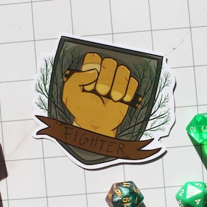 Lutador - Adesivo de classe D&D (ÚLTIMA CHANCE)