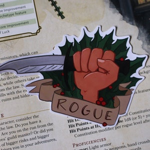Rogue - Adesivo de classe D&D (ÚLTIMA CHANCE)