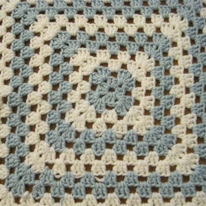 Light Baby Blue - Lap Blanket - Baby Boy Blanket - Crochet Afghan