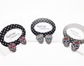 Choix d 39 ensemble boucles d 39 oreilles sugar skull choice of studs earrings sugar skull