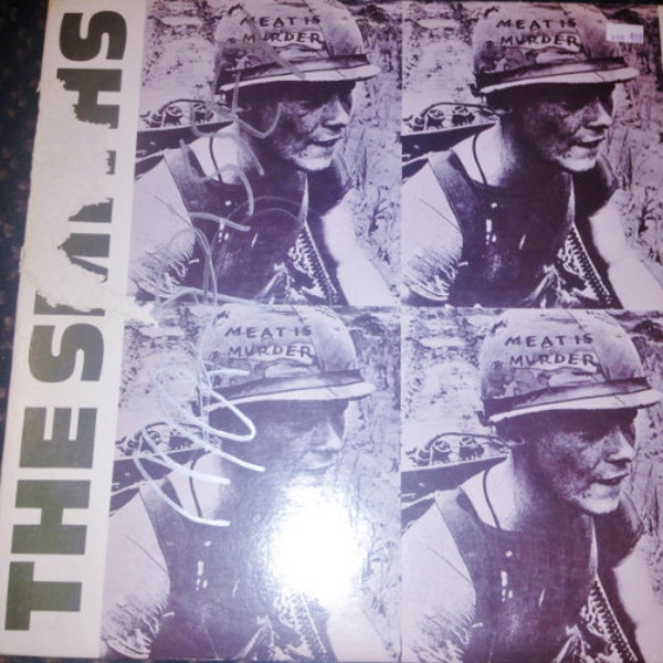 AUTOGRAPHED the Smiths rare Meat is Murder LP Excellent condition vinyl record SALE