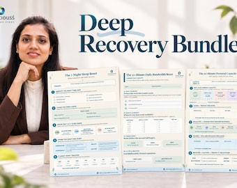 Deep Recovery Bundle | Sleep Reset, Daily Reset & Personal Capacity Tools | Printable Digital Worksheets